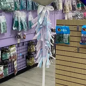 Gender reveal balloon example